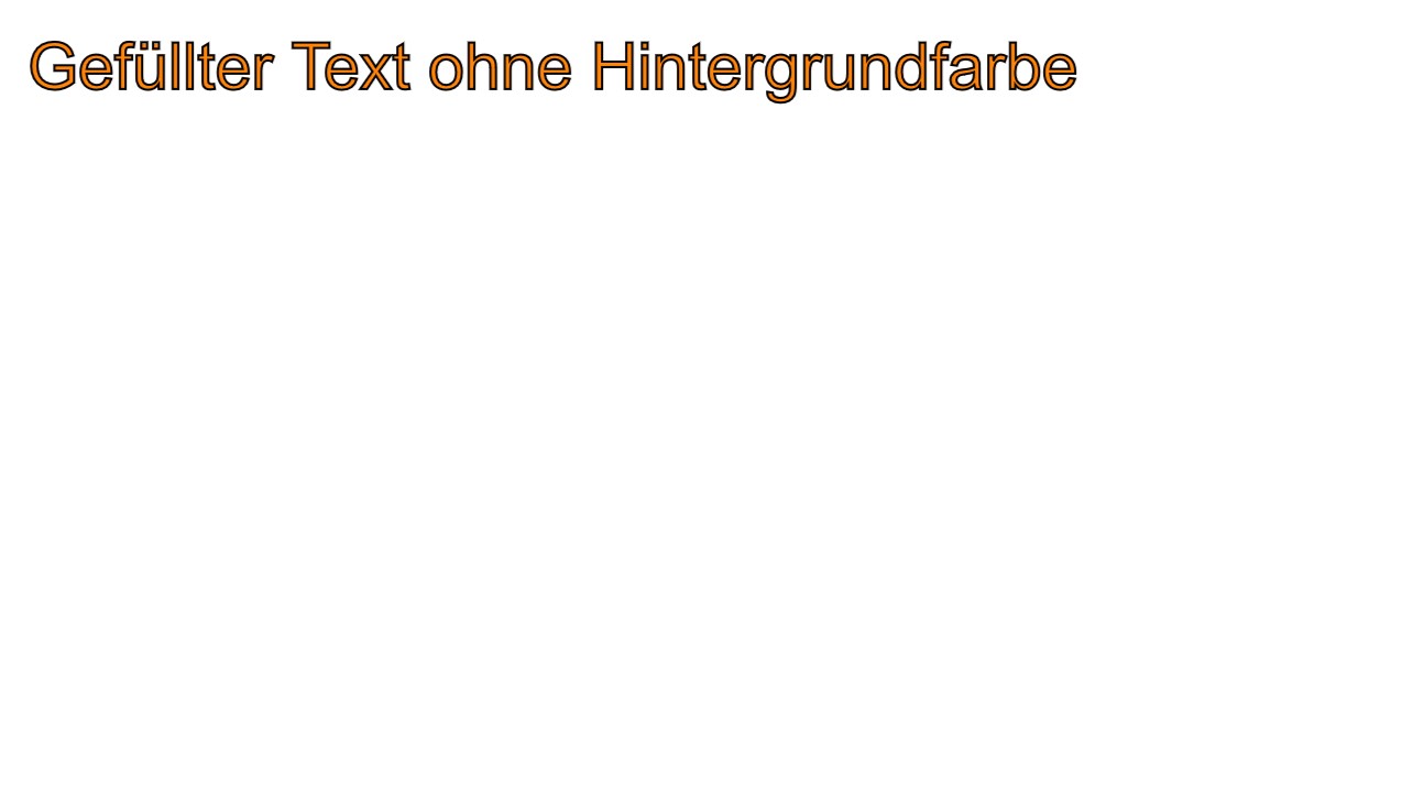 Vorlage gefüllter Text ohne Hintergrund